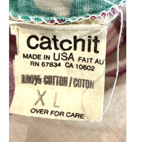 CATCHIT Men’s Vintage Hawaiian Shirt Size XL Very Good Condition - Picture 9 of 9